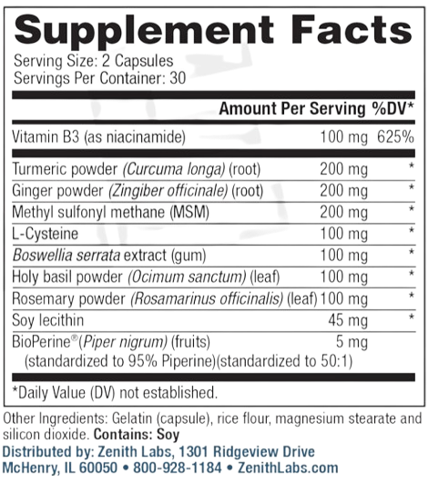 Joint N-11 supplement facts
